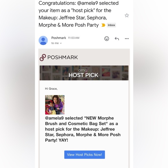 HP💖✨ NEW Morphe Brush and Cosmetic Bag Set - Picture 3 of 3